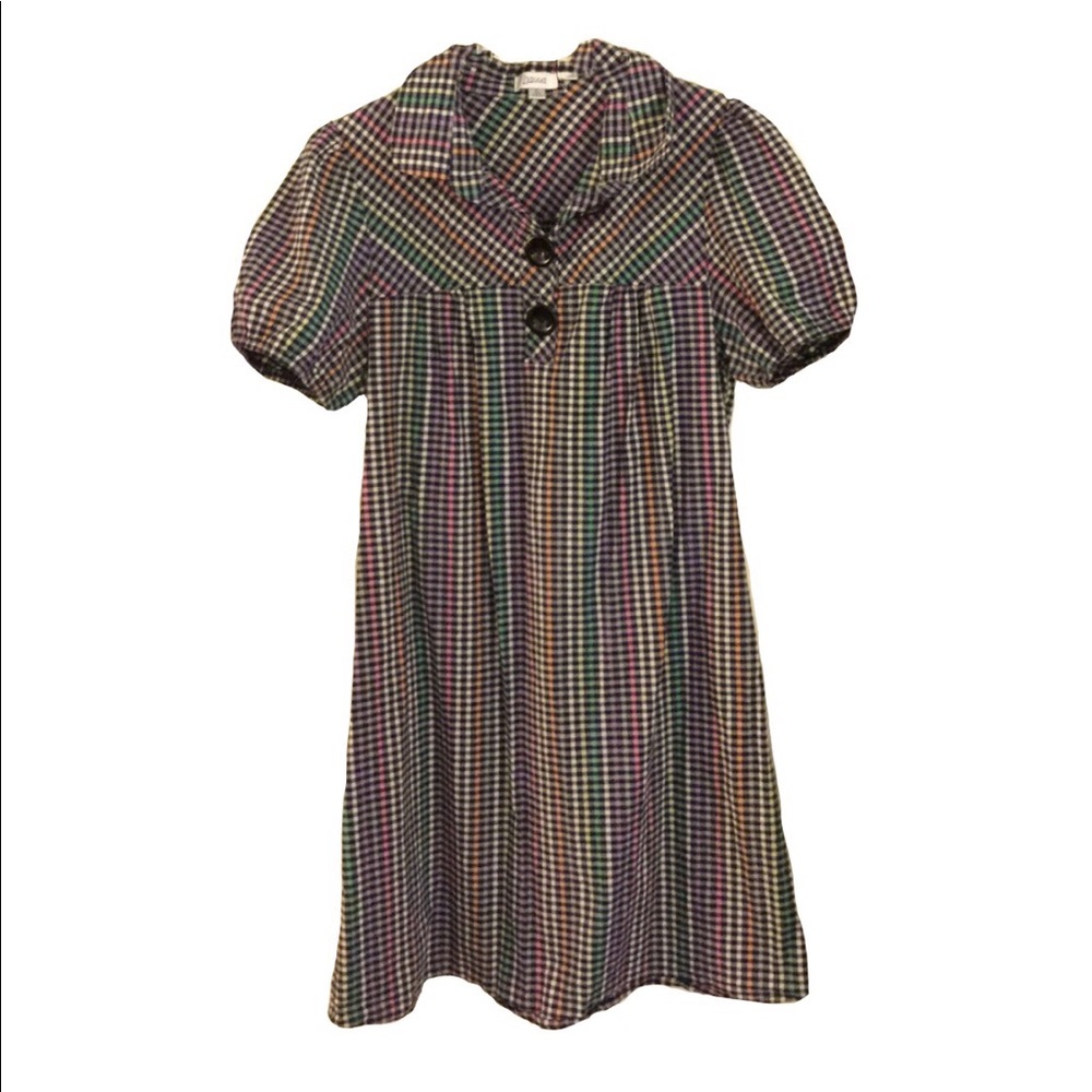 60’s Style Checked Mini Dress